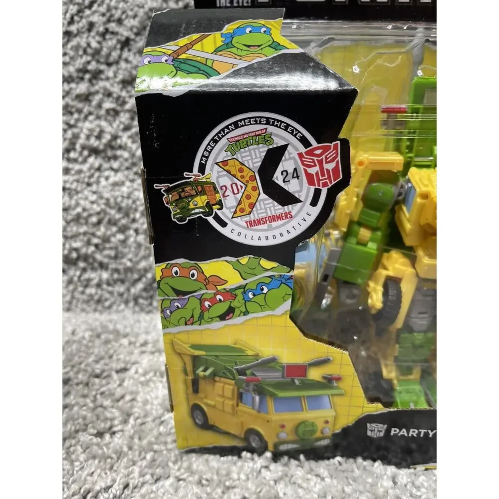Transformers x TMNT 7 Inch Action Figure Deluxe Class Party Wallop Ninja Turtles